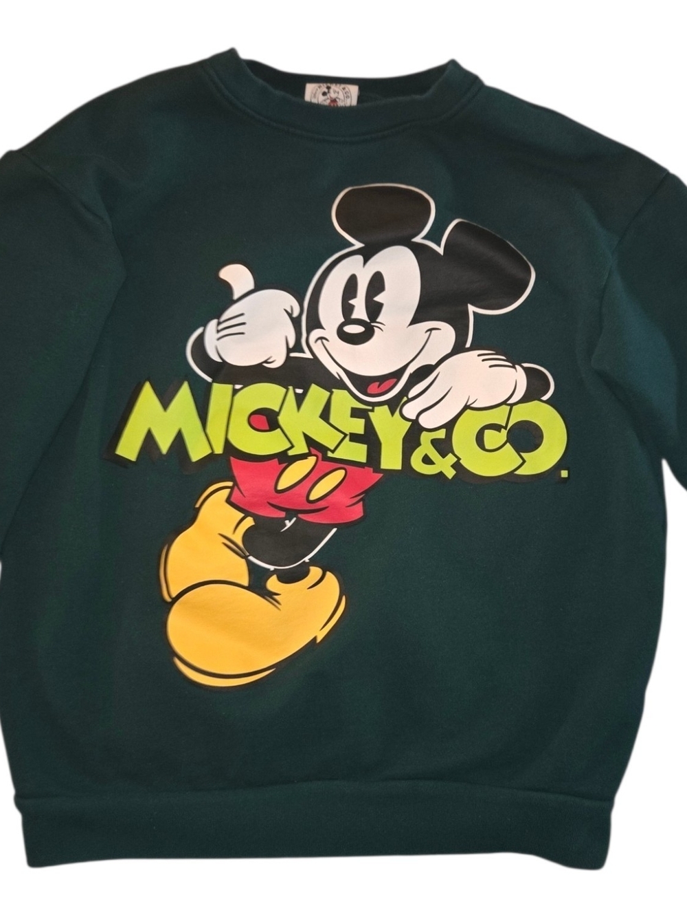 Vintage Disney Mickey Mouse Sweatshirt Sweater Crew Adult Medium 80s 90s Designs